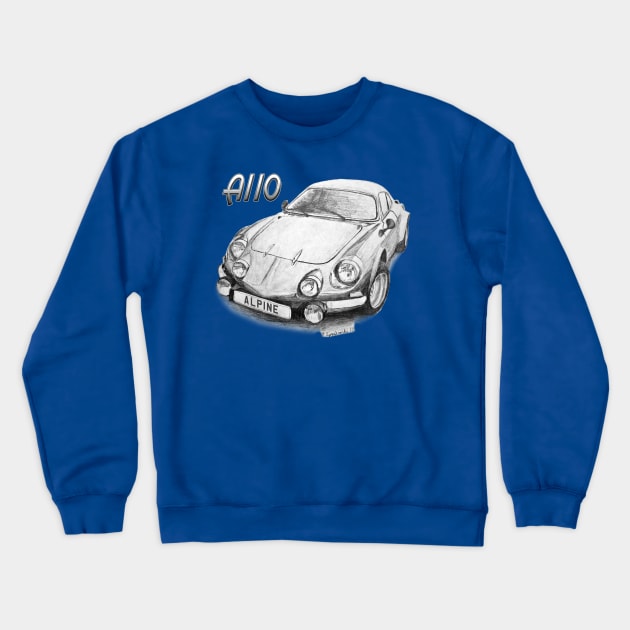 Alpine A110 Crewneck Sweatshirt by CoolCarVideos